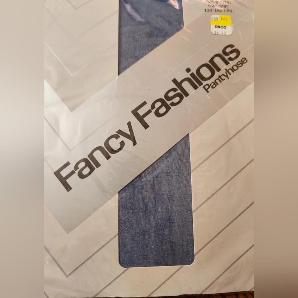 Vintage Fancy Fashions Blue Pantyhose